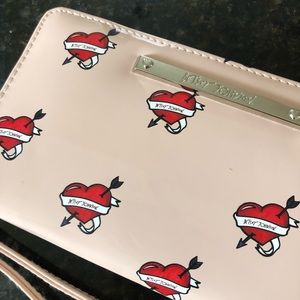 Betsey Johnson Tattoo Pinup Heart Wallet NWOT